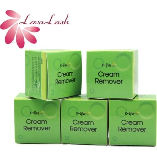 5 bottles K-glue Green Cream Remover for Eyelash Extensions Glue 15g/bottle Original Korea Eyelash Shop Makeup Tools Wholesale