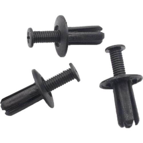 500pcs Auto Fastener Fixed Sound & Heat Insulation Cotton 8mm hole push type plastic screw expansion retaining clips