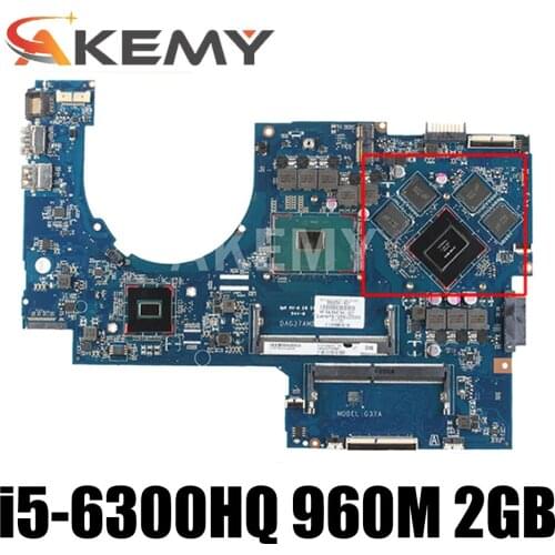 857390-501 857390-001 857390-601 DAG37AMB8D0 For HP PAVILION 17-W Laptop Motherboard i5-6300HQ CPU 960M 2GB GPU 100% full tested