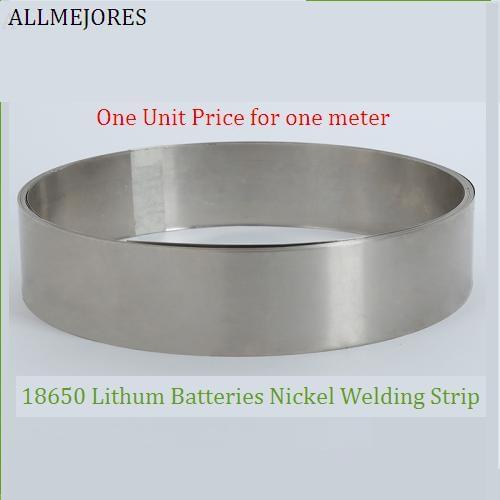 ALLMEJORES Battery Nickel strip Nickel welding wire for 18650 Lithium Battery pack connection Thickness 0.1mm-0.15mm