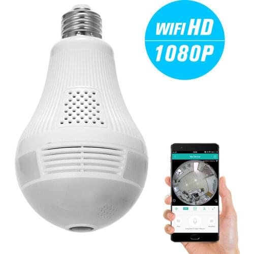 Wifi Panorama Camera Security Lamp Panoramic Bulb CCTV Video Wireless Ip Camera Surveillance Fisheye Camera