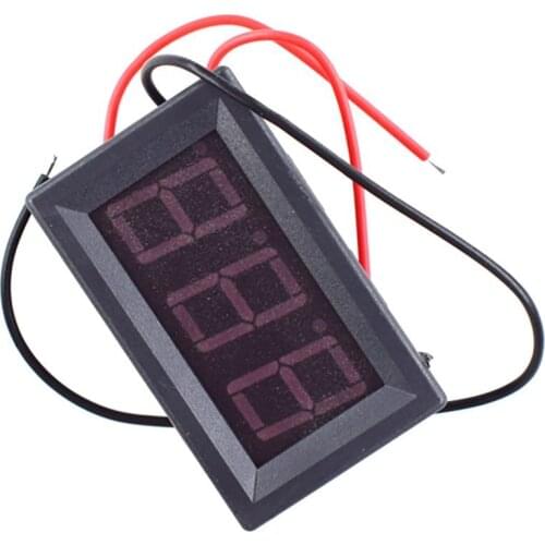 Mini LED Display Digital Voltmeter Panel Volt Voltage Meter Tester Reverse connection protection 12V For Car motorcycle Hot