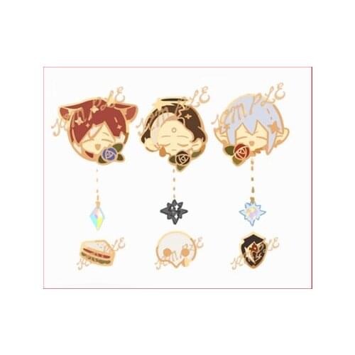 Final Fantasy XIV FF14 Haurchefant Greystone Emet-Selch G'raha Tia Metal Badge Button Brooch Pins Anime Collection Souvenir Toy