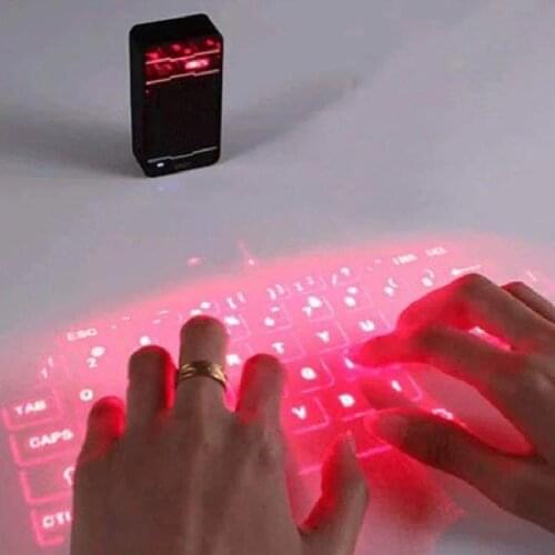 Laser Projection Keyboard Bluetooth Wireless Virtual Keyboard Voice Broadcast Mouse Function Suitable For Mobile Phones Tablest