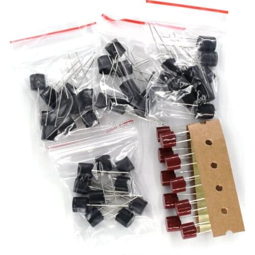 50PCS/LOT Cylindrical Fuse Kit T2A T3.15A T4A T5A T6.3A 250V SR-5 2Pin Slow Blow Fuse Assortment Kit 5Kinds Each 10PCS