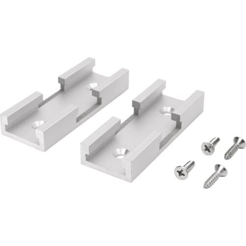 2Pcs T-Track Intersection Kit Aluminum T-Slot Connecting Parts Woodworking Tools K3KD