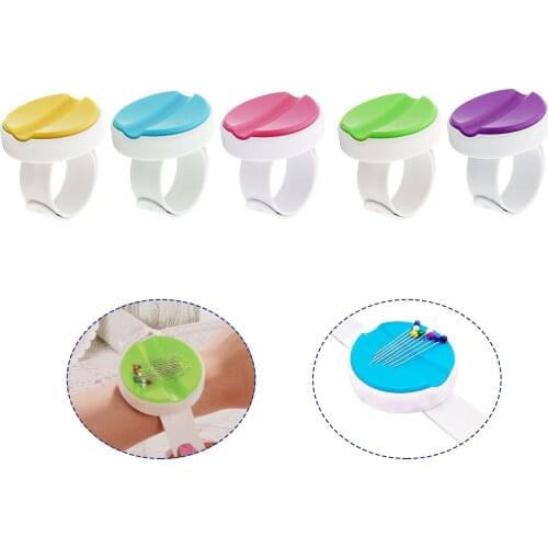 Knitting Magnetic Needle Storage Box Needle Magnet Pin Sewing Storage Wrist Clip Screw Sewing Tools for Dressmaker Needlework