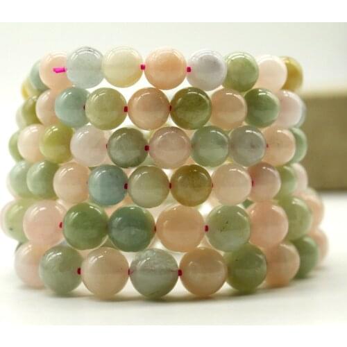 Natural Morgan Stone Round Beads Bracelet8mm/10mm