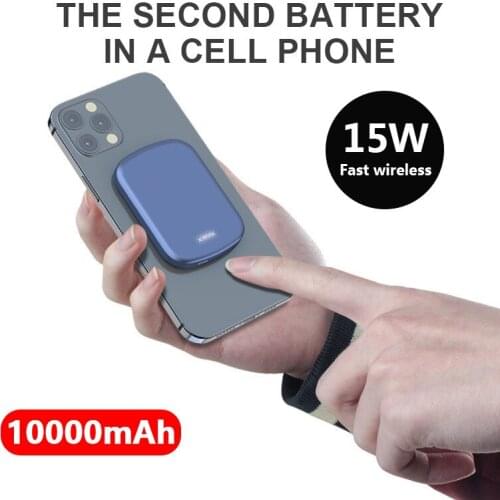 10000mAh Magnetic Wireless power Bank For magsafe powerbank charger For apple iphone12 12pro max mini External auxiliary battery