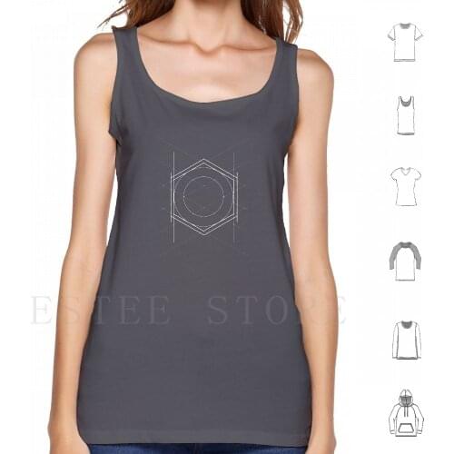Geometric Pattern Tank Tops Vest Cotton Geometric Geometric Pattern Fancy Simple Line Destiny Hunter Titan Ghost Star Loading
