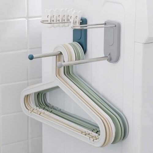 Home and home multifunctional hanger hook storage rack free punching clothes hanging organizer wall-mounted various storage