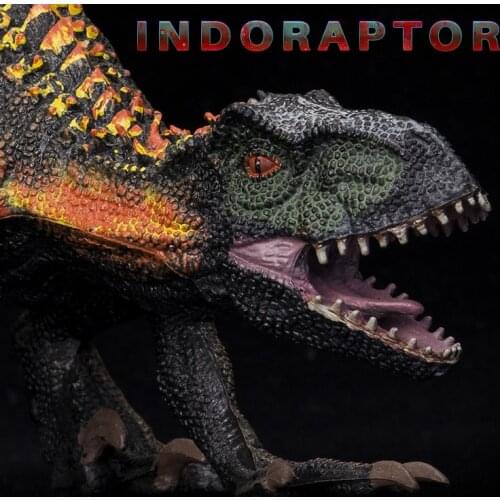 HiTwo Jurassic Dinosaur Model Indominus Velociraptor Raptor Action Figures Savage Tyrannosaurus Animals Model Kid Cognition Toy