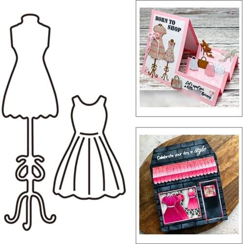 2021 New Skirt Dress and Hanger Metal Cutting Dies For DIY Craft Making Greeting Card Album Paper Scrapbooking No Clear Stamps