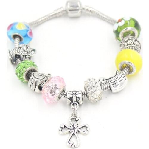 New Arrival Easter Holiday Gift Duck Basket European Style Lampwork Murano Glass Bead Bracelet for women Jewelry Bijoux Pulsera