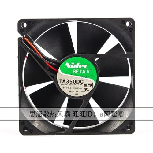 New original TA350DC M34261-16 9025 9CM 24V 0.28A double ball inverter cooling fan