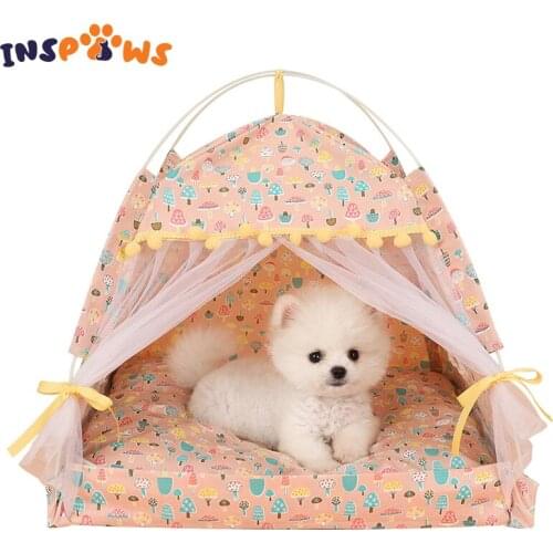 Pet Dog Cat Tent House The General Closed Cozy Folding Portable Bed with Floors Cat Tent Pet Small Dog House Accessories Product