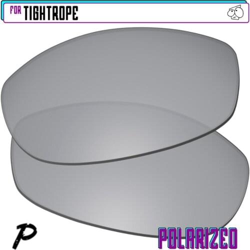 EZReplace Polarized Replacement Lenses for - Oakley Tightrope Sunglasses - Silver P