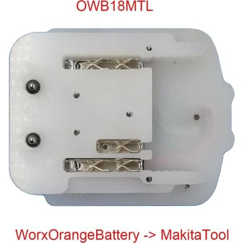 Power tool Adapter Converter Jungle use WORX Orange Narrow 4 PIN Interface 20V Li-ion Battery on MAKITA 18V Lithium Tool