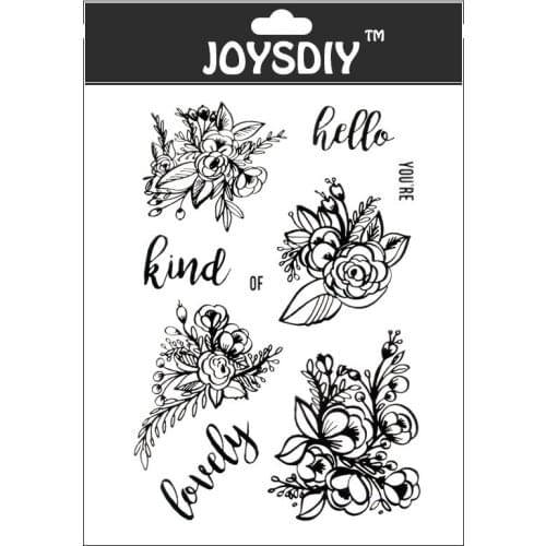Clear stamp You are Beautiful flowers lovely Scrapbook DIY photo cards account rubber stamp transparent stamp Card Stamper