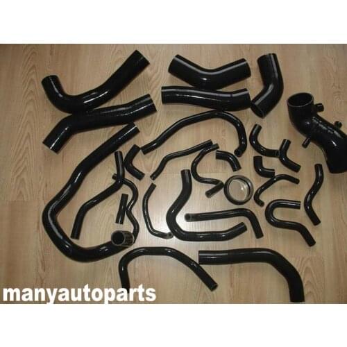 SILICONE RADIATOR TURBO HOSE FOR TOYOTA SUPRA MK3 MA70 7MGE/7MGTE/7M-GT 86-92 BLK