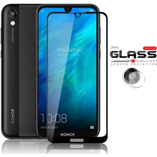 2in1 honor 8s glass camera glass for huawei honor 8s prime honer onor xonor 8 s honor8s ksa-lx9 telefon safty armor film 5.71