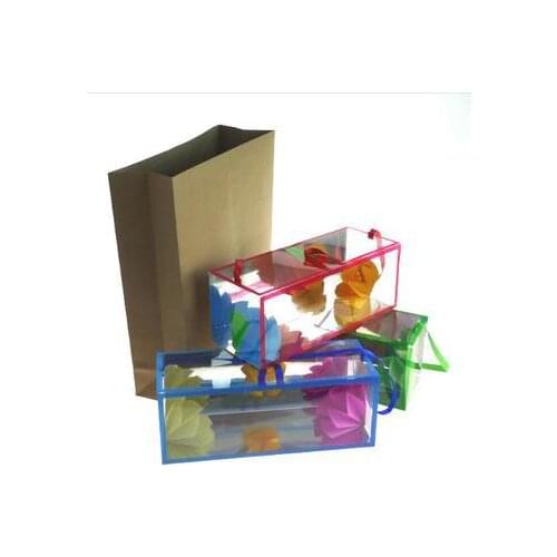 Super Deluxe Paper Bag Appearing Flower Box - Magic Trick,Stage Magie,Close Up Magic Props,Magia Toys,Comedy,Accessories,Joke