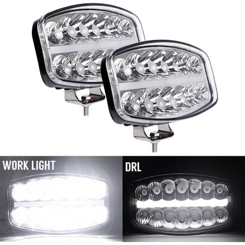 LED Work Light Bar Car SUV Off Road Driving Fog Lamp Bulb 80W 6000K LED Lights Bar For Car Truck SUV ATV, Car Accessories