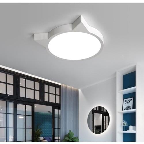 Nordic Oak Led Ceiling Lights Living Room Round Multicolor Alloy Led Ceiling Lamp Bedroom Led Ceiling Light Fixture 40cm