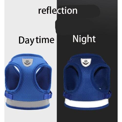 Dog Harness with Leash Summer Pet Adjustable Reflective Vest Walking Lead for Puppy Polyester Mesh Harness for Small Medium Dog