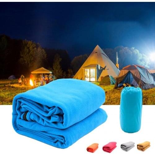 Versatile Lightweight Sleeping Bag Portable Four Seasons Warmth Fleece Quilt