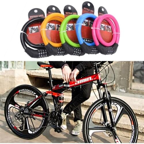 Bicycle Four-digit Password Lock Anti-theft Lock Mountain Bike Lock Dead Fly Bicycle Equipment Motorcycle Bike Accessories