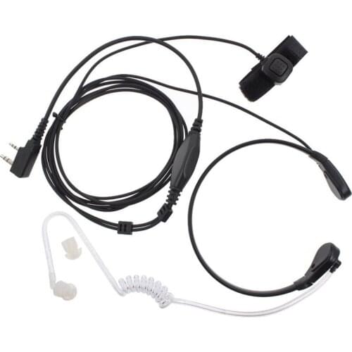 Air Acoustic Tube Headset For Baofeng Radio Walkie Talkie K Port Earphone PTT With Microphone For UV-5R 888s Guard Earbuds