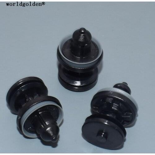Worldgolden 100pcs plastic fasteners Door Panel Retaining Clip (With Sealer) for Ford#1257374,1257376*,W709004S300