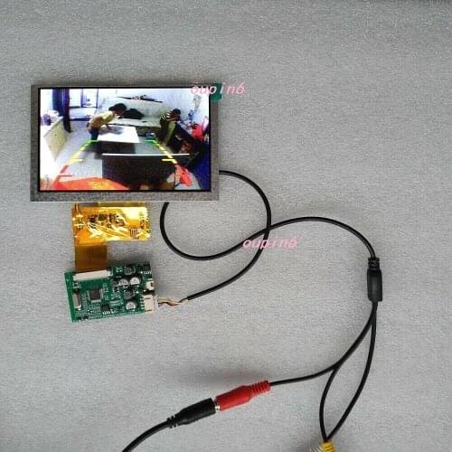 2AV LCD controller board kit + 4.3" panel 480x272 Display car Screen Reversing
