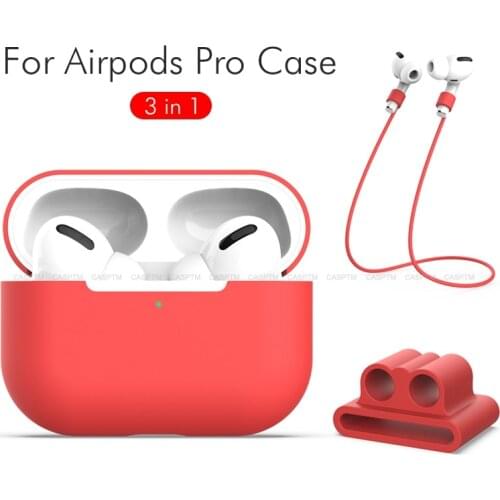 3 in 1 Bluetooth Earphon Case For AirPods Pro Fashion Soft Silicione Case Anti Lost Rope For AirPods 3 Earphone Anti-Lost Sleeve