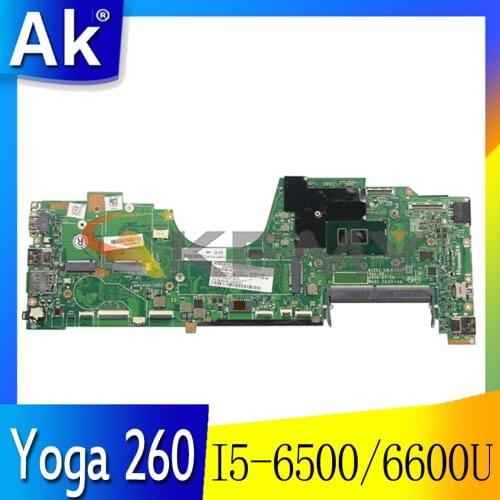 Akemy For Lenovo ThinkPad Yoga 260 Laptop Motherboard LA-C582P I5 6500/6600U 8GB RAM Tested 100% Work 01LV849 01LV862 00NY991