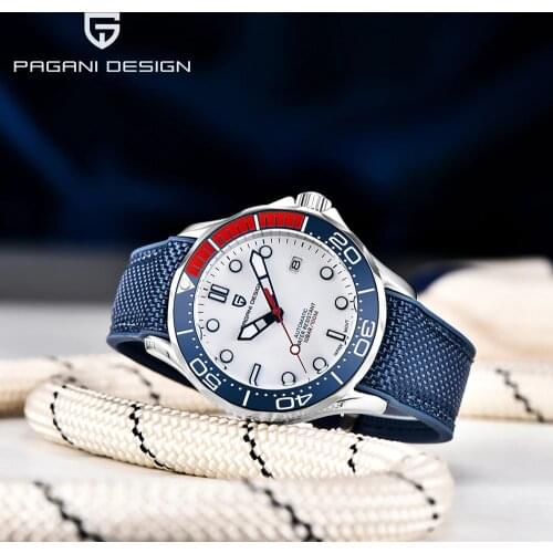 2020 PAGANI DESIGN 42mm Dial Men Watch Ceramic Bezel Automatic Mechanical Wristwatch Sapphire Waterproof Luminous Mens Watches