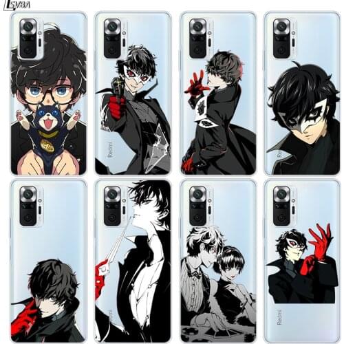 Persona 5 Pattern Silicone Cover For Xiaomi Redmi Note 10 10S 9 9S Pro Max 9T 8T 8 7 6 5 Pro 5A 4X 4 Phone Case
