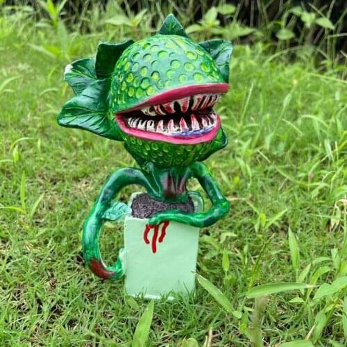 Piranha Flower Replica Movie Prop Yard Resin Ornaments Little Shop Of Horrors Halloween Decoration