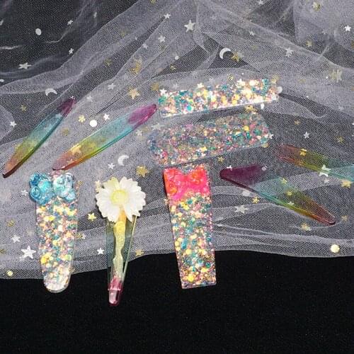 Hair Pin Mold UV Resin Molds DIY Geometric hairpin Molds Handcraft Silicone Mold