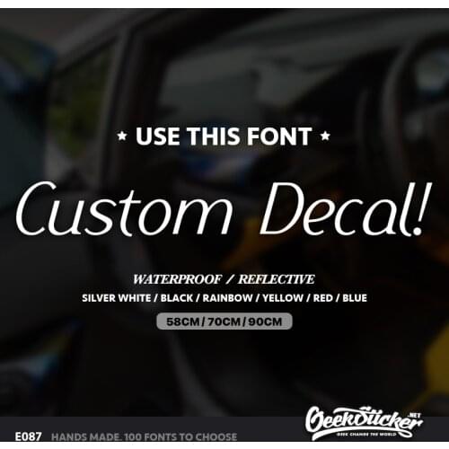 Custom Windshield Decals Word and Number Car Truck Window Custom Stickers Windshield Decal Custom Car Decal Company Name Decals