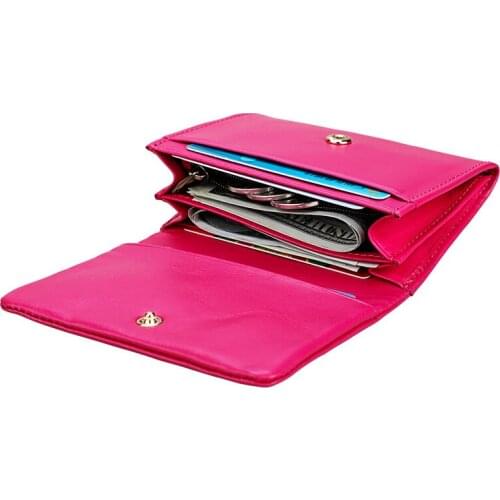 Leather RFID Credit Card Holder Wallet Women Coin Purse Pocket Lady Cash Bank ID Card Wallet Holder Female CardHolder Luxury