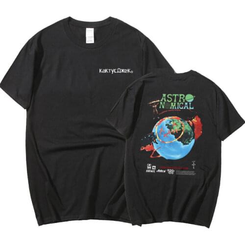 Men Women Cactus Jack T ShirtTop Quality Travis Scott Astroworld Tees Hip-hop T-Shirt Men Summer O-Neck Harajuku Tee