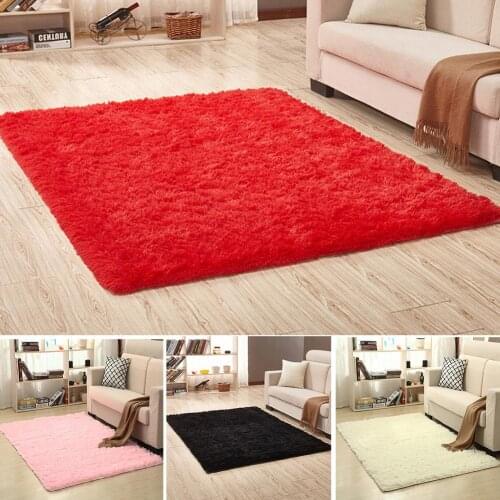 Non-slip Soft Living Room Shaggy Area Rug Fluffy Floor Mat Pad Carpet Cushion