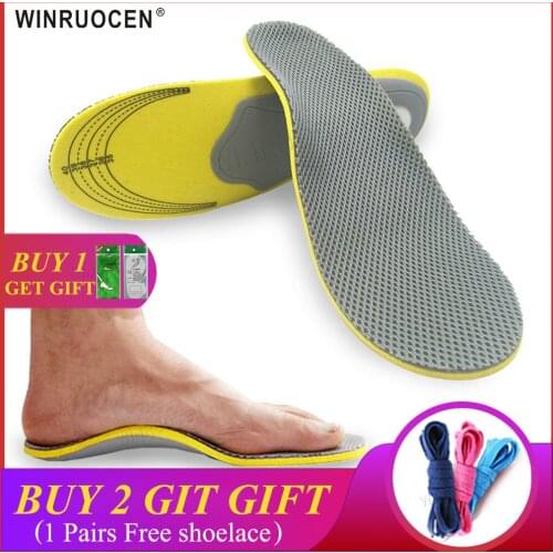 Comfortable Orthotics Orthopedic Flat Foot Insoles Arch Support for Men Woman Shoes Shock Absorption Sports Insoles Pads