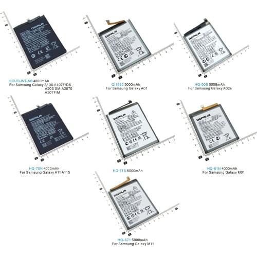 SCUD-WT-N6 QL1695 HQ-50S HQ-70N HQ-71S HQ-61N HQ-S71 Battery For Samsung Galaxy A10S A20S SM-A2070 A01 A02s A11 A115 M01 M11