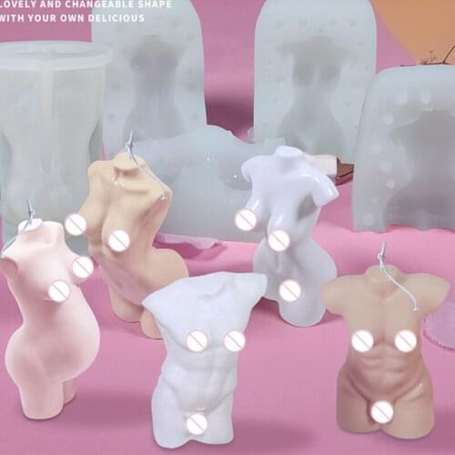 Diy 4 Different Sizes Female Of Human Arm Broken Art Candle Molds Mould For Beefy Male Soap Gift Decorate The Living Room JU0092