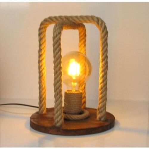 Modern New Moon Design İsmet Decorative Rope Table lamp Desk lamp