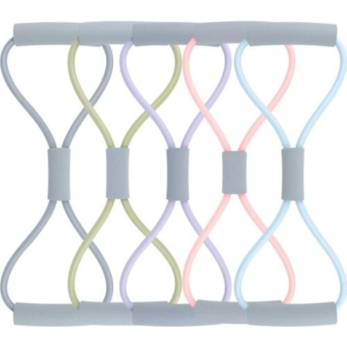 Yoga Fitness Resistance 8 Word Chest Expander Rope Women Workout Muscle Trainning Resistance Bands Sports Rubber Elastic Bands