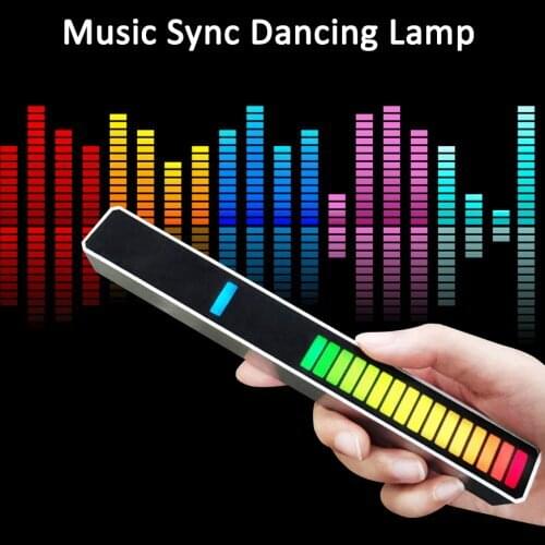 Music Sync Led Strip Lights Sound Control Pickup Rhythm Lamp Voice-Activated Atmosphere Rgb Light Bar for Car Party